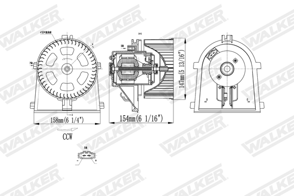 Walker Interieurventilatie WBL01405