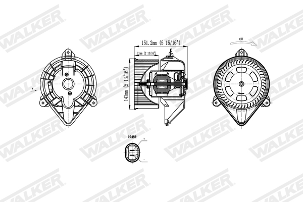 Walker Interieurventilatie WBL01406