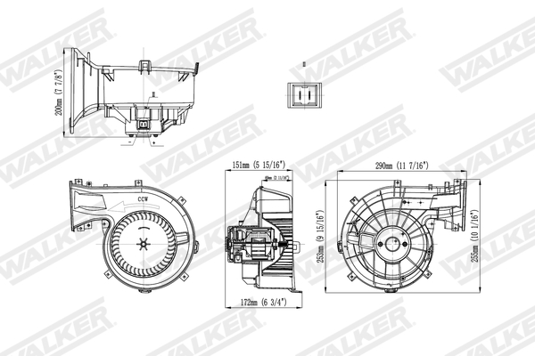 Walker Interieurventilatie WBL01407
