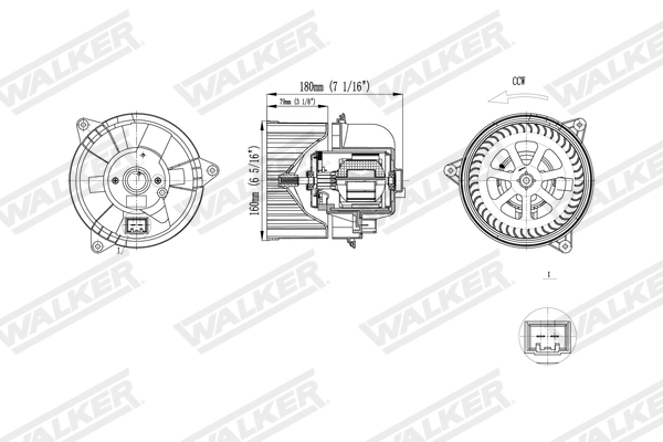 Walker Interieurventilatie WBL01408