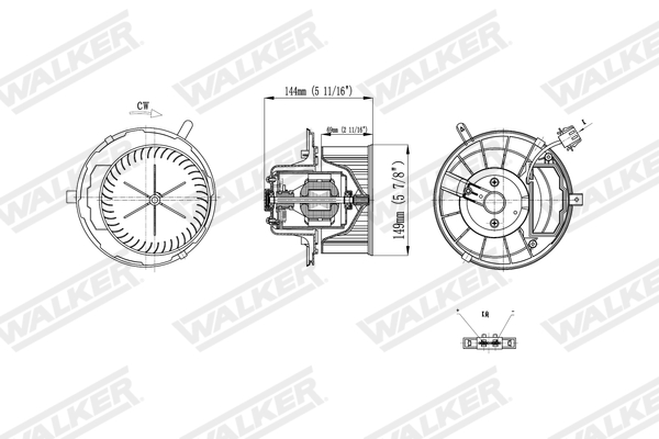 Walker Interieurventilatie WBL01410