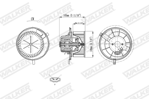 Walker Interieurventilatie WBL01411