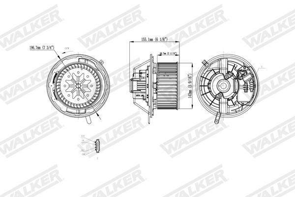 Walker Interieurventilatie WBL01414
