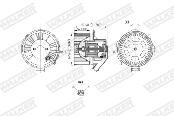 Walker Interieurventilatie WBL01417