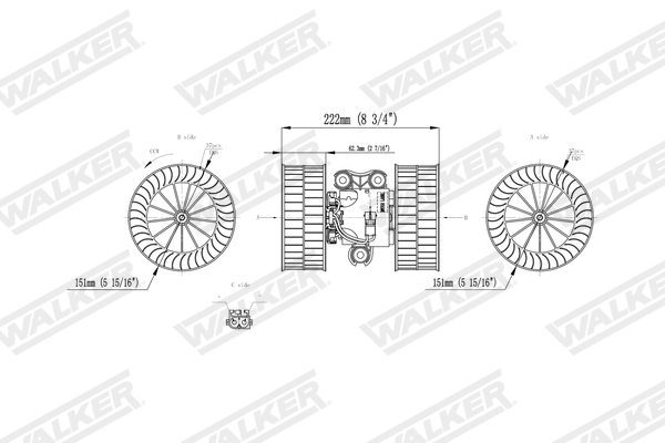 Walker Interieurventilatie WBL01430
