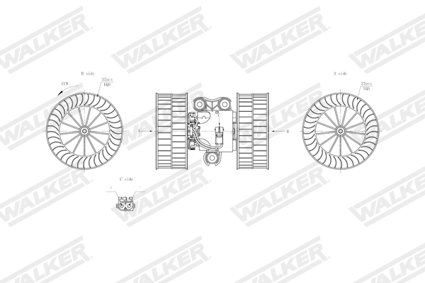 Walker Interieurventilatie WBL01430