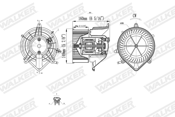 Walker Interieurventilatie WBL01433