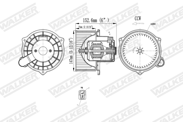 Walker Interieurventilatie WBL01434