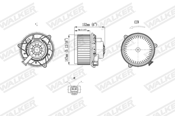 Walker Interieurventilatie WBL01437