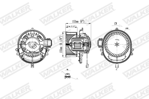 Walker Interieurventilatie WBL01450