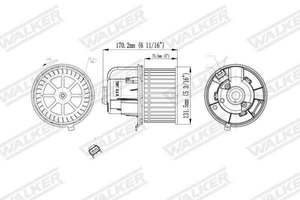 Walker Interieurventilatie WBL01451