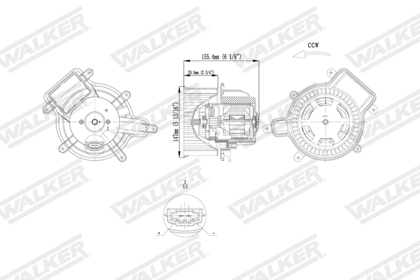 Walker Interieurventilatie WBL01452