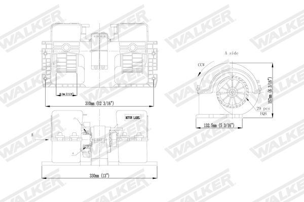 Walker Interieurventilatie WBL01453