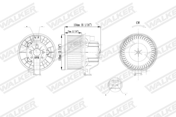 Walker Interieurventilatie WBL01455
