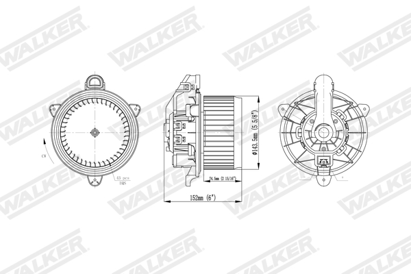Walker Interieurventilatie WBL01456