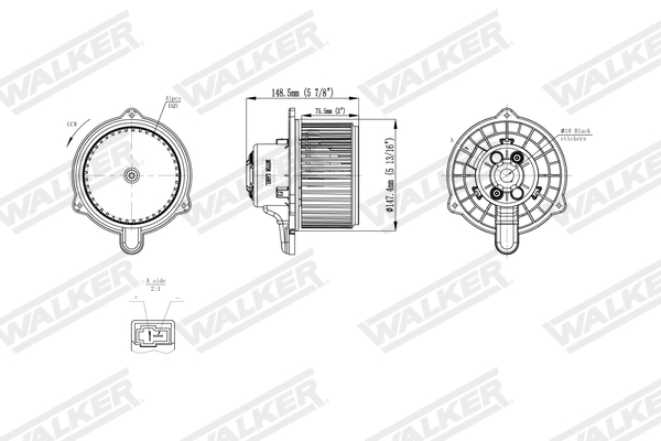 Walker Interieurventilatie WBL01468