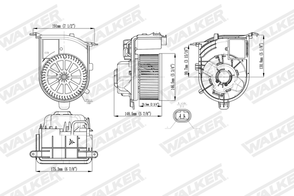 Walker Interieurventilatie WBL01471