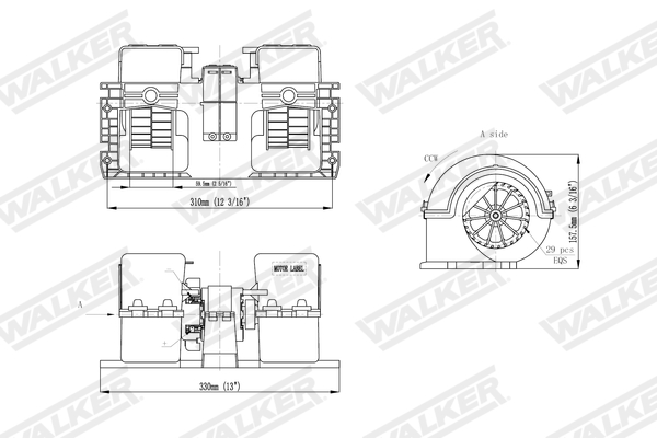 Walker Interieurventilatie WBL01473