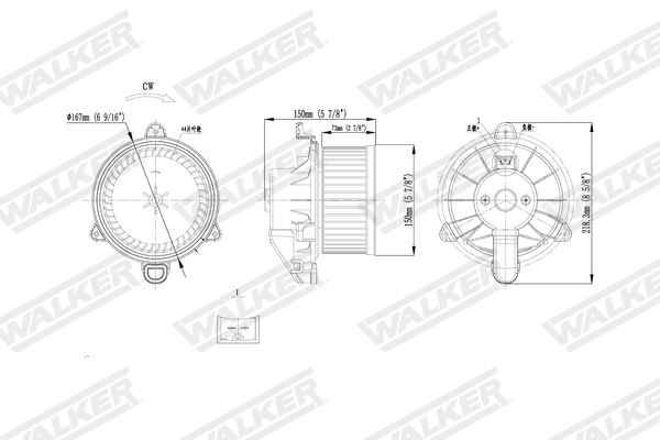 Walker Interieurventilatie WBL01474