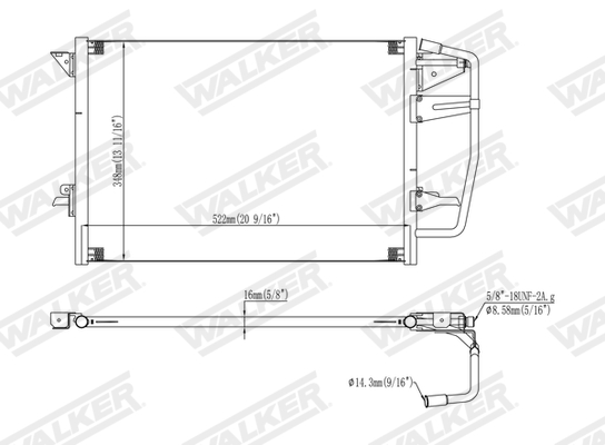 Walker Condensor, airconditioning WCD00012