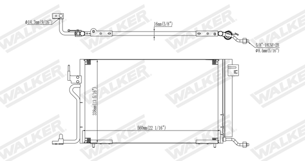Walker Condensor, airconditioning WCD00013