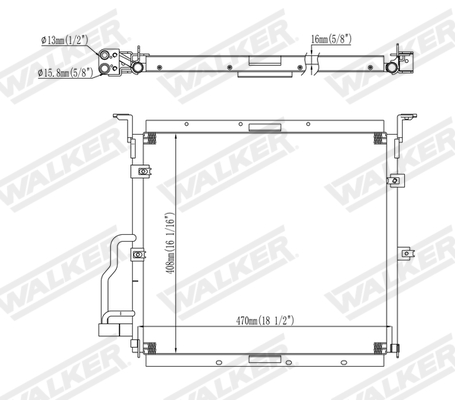 Walker Condensor, airconditioning WCD00016