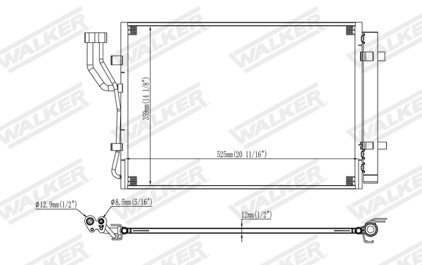 Walker Condensor, airconditioning WCD00021