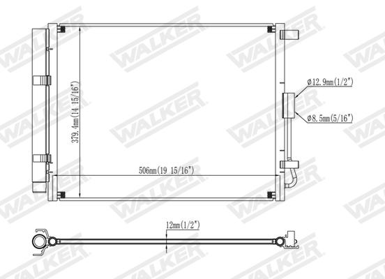 Walker Condensor, airconditioning WCD00022