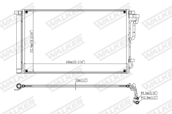 Walker Condensor, airconditioning WCD00028