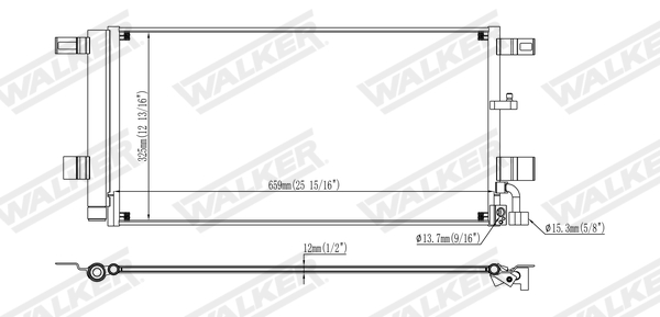 Walker Condensor, airconditioning WCD00037