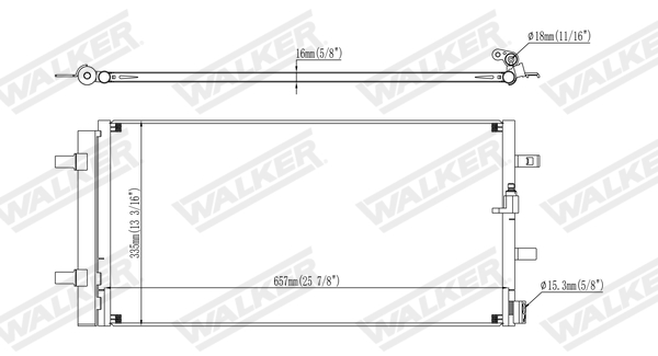 Walker Condensor, airconditioning WCD00038