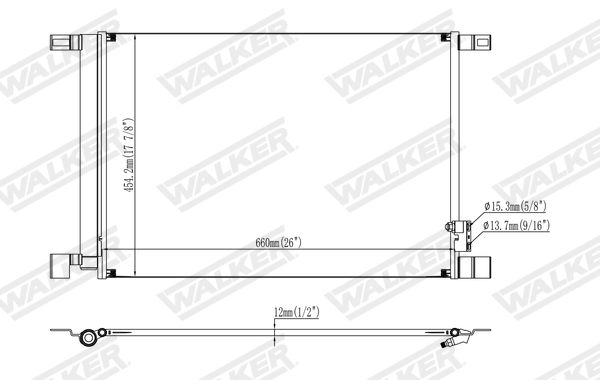 Walker Condensor, airconditioning WCD00039