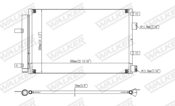 Walker Condensor, airconditioning WCD00042