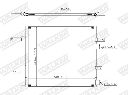 Walker Condensor, airconditioning WCD00043