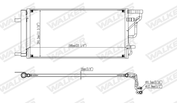 Walker Condensor, airconditioning WCD00044