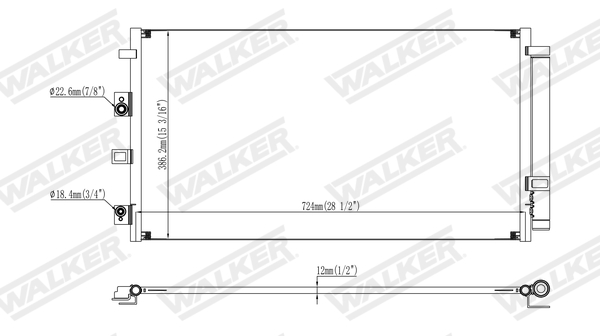 Walker Condensor, airconditioning WCD00056