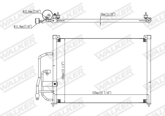 Walker Condensor, airconditioning WCD00064
