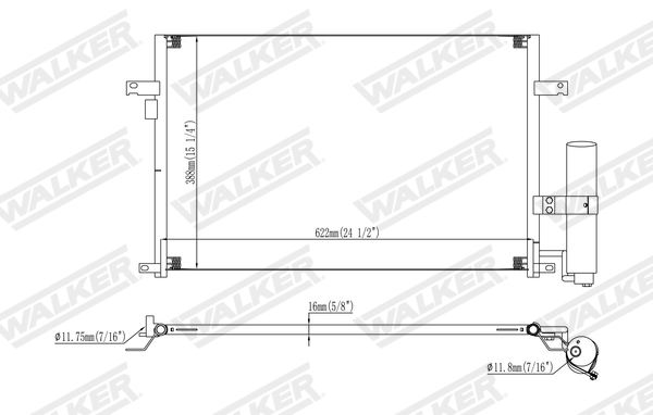 Walker Condensor, airconditioning WCD00067