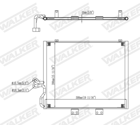 Walker Condensor, airconditioning WCD00071