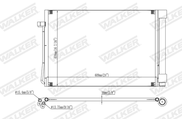 Walker Condensor, airconditioning WCD00075