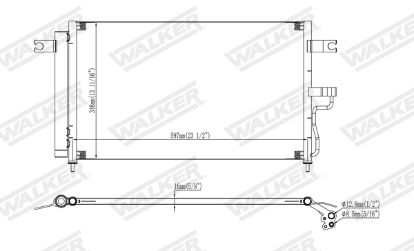Walker Condensor, airconditioning WCD00077