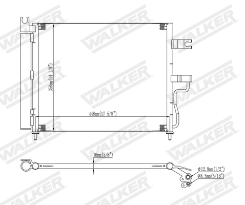 Walker Condensor, airconditioning WCD00078