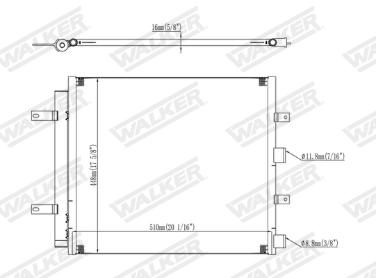 Walker Condensor, airconditioning WCD00092