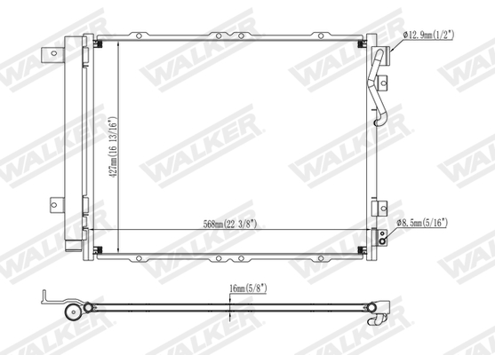 Walker Condensor, airconditioning WCD00107