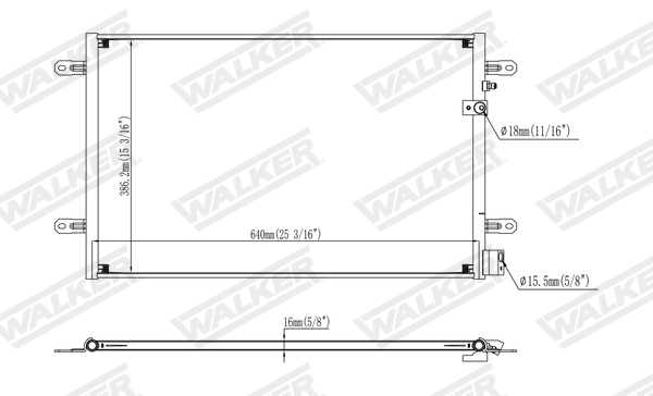 Walker Condensor, airconditioning WCD00114