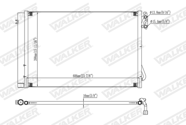 Walker Condensor, airconditioning WCD00116