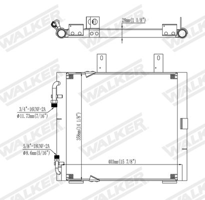 Walker Condensor, airconditioning WCD00117
