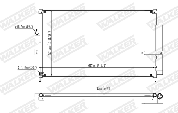 Walker Condensor, airconditioning WCD00120