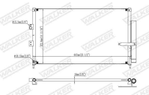 Walker Condensor, airconditioning WCD00121