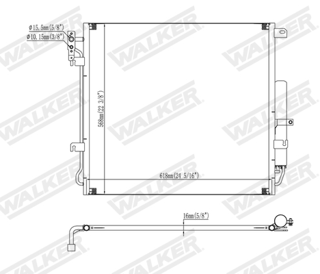 Walker Condensor, airconditioning WCD00126
